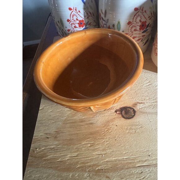 RRP Co Robinson Ransbottom Pottery Orange Mixing Bowl With Arts & Crafts Mission - Picture 6 of 6